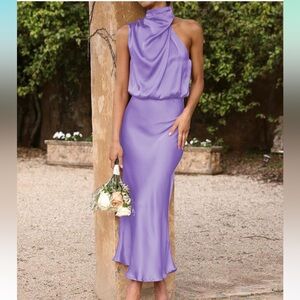 Purple BTFBM dress size small. Work once at a wedding